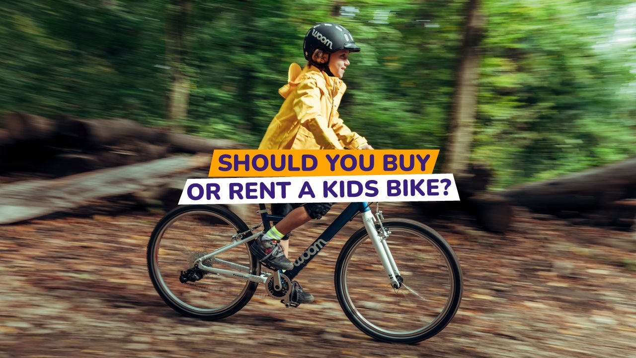 child on a bike in forest - bike club