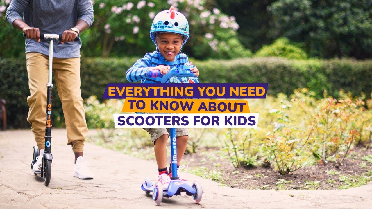 child on micro mini scooter - bike club