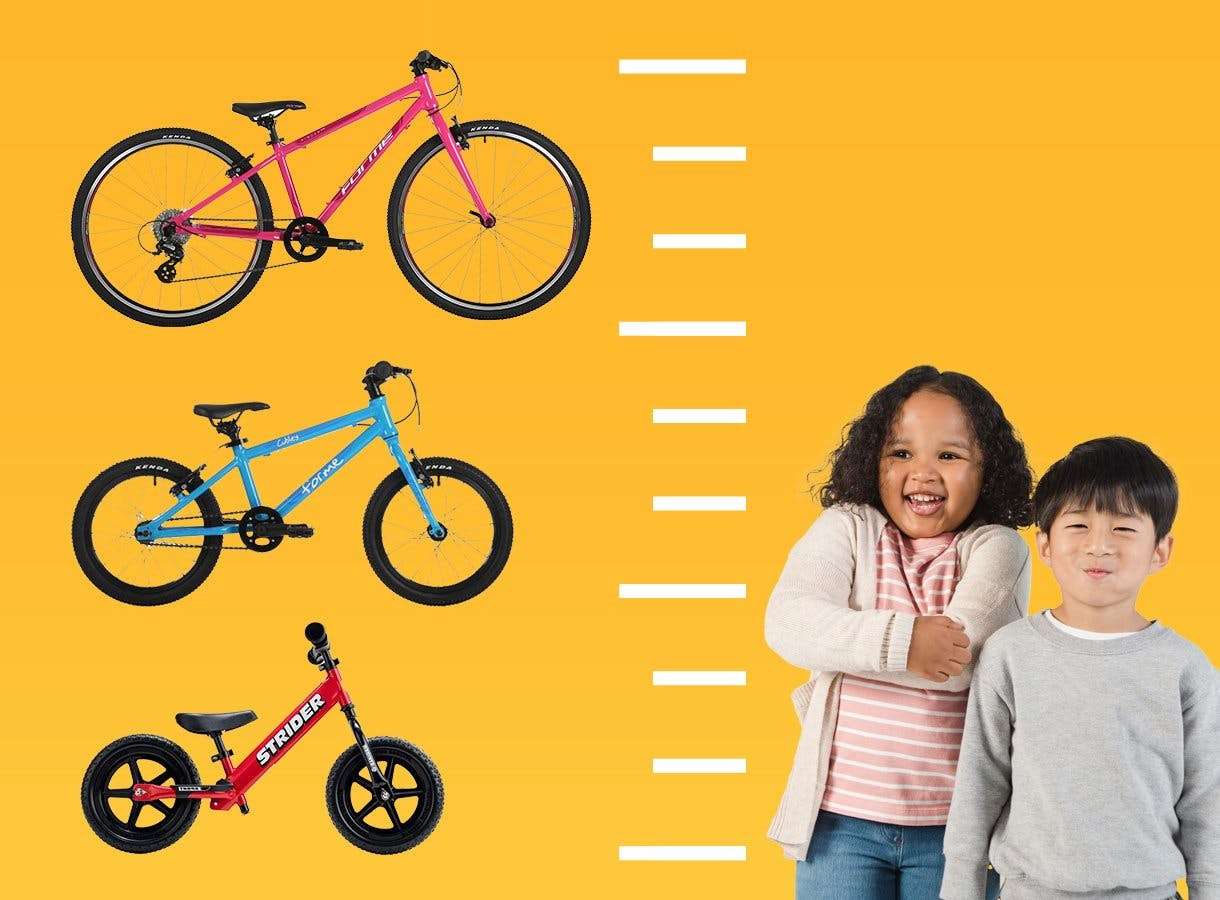 kids bike size chart