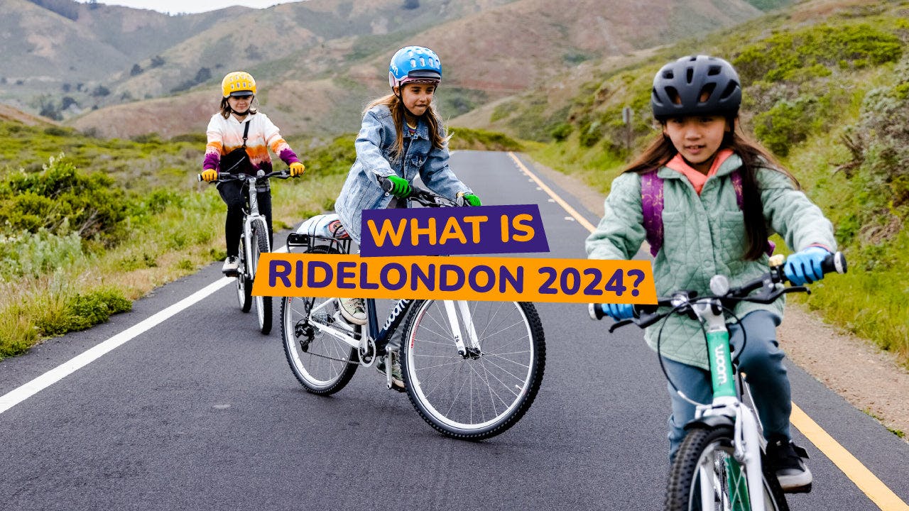 ridelondon 2023 - child on woom bike